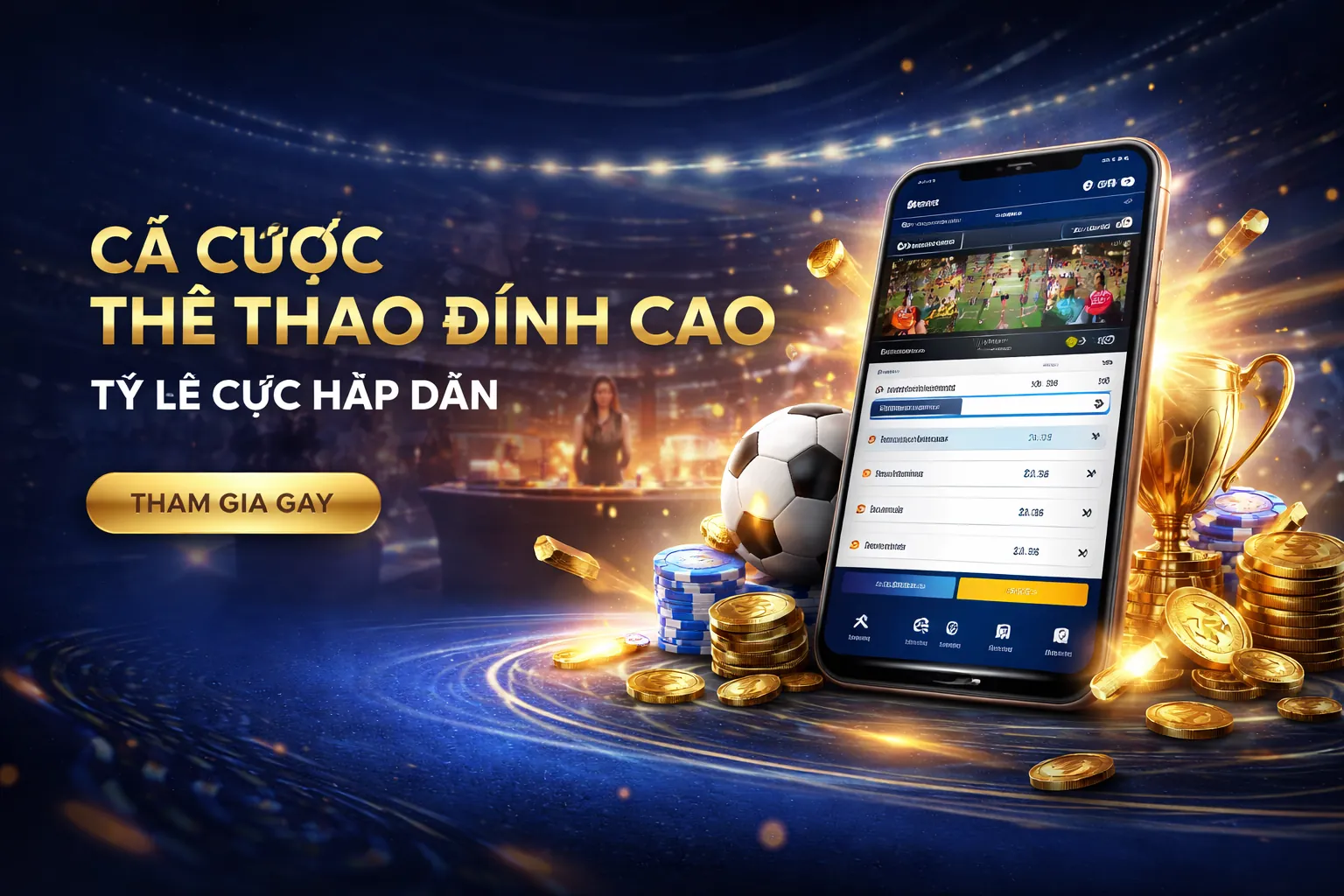 Hình ảnh banner nền với các trò chơi cá cược và ưu đãi của QQ88